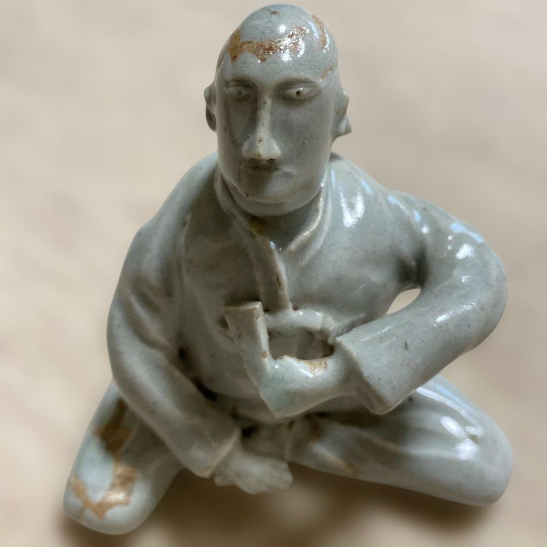 朝鮮　陶器　坐像