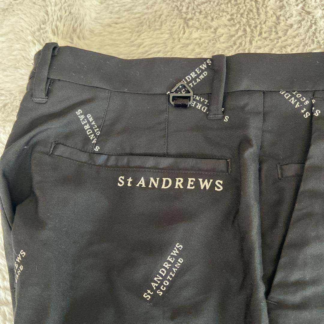 St Andrews ロゴプリント スリムフィットパンツ