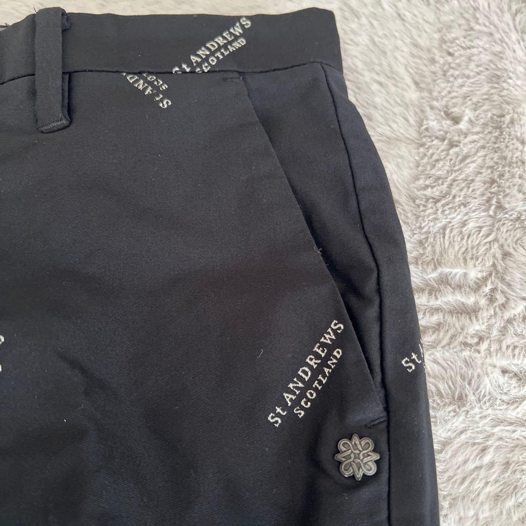 St Andrews ロゴプリント スリムフィットパンツ