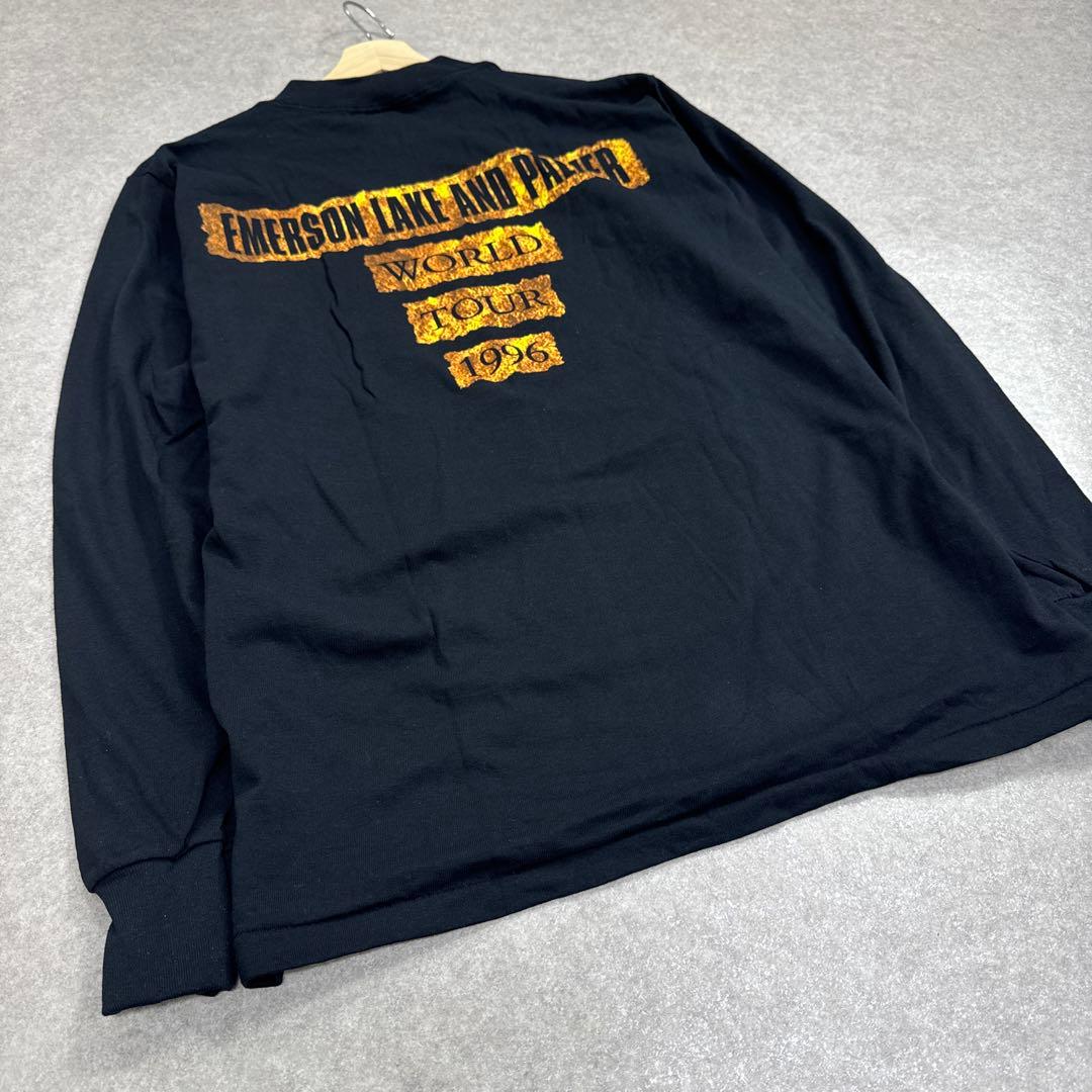 希少 ELP 90s ヴィンテージ バンドロングTシャツ ワールドツアー 当時物