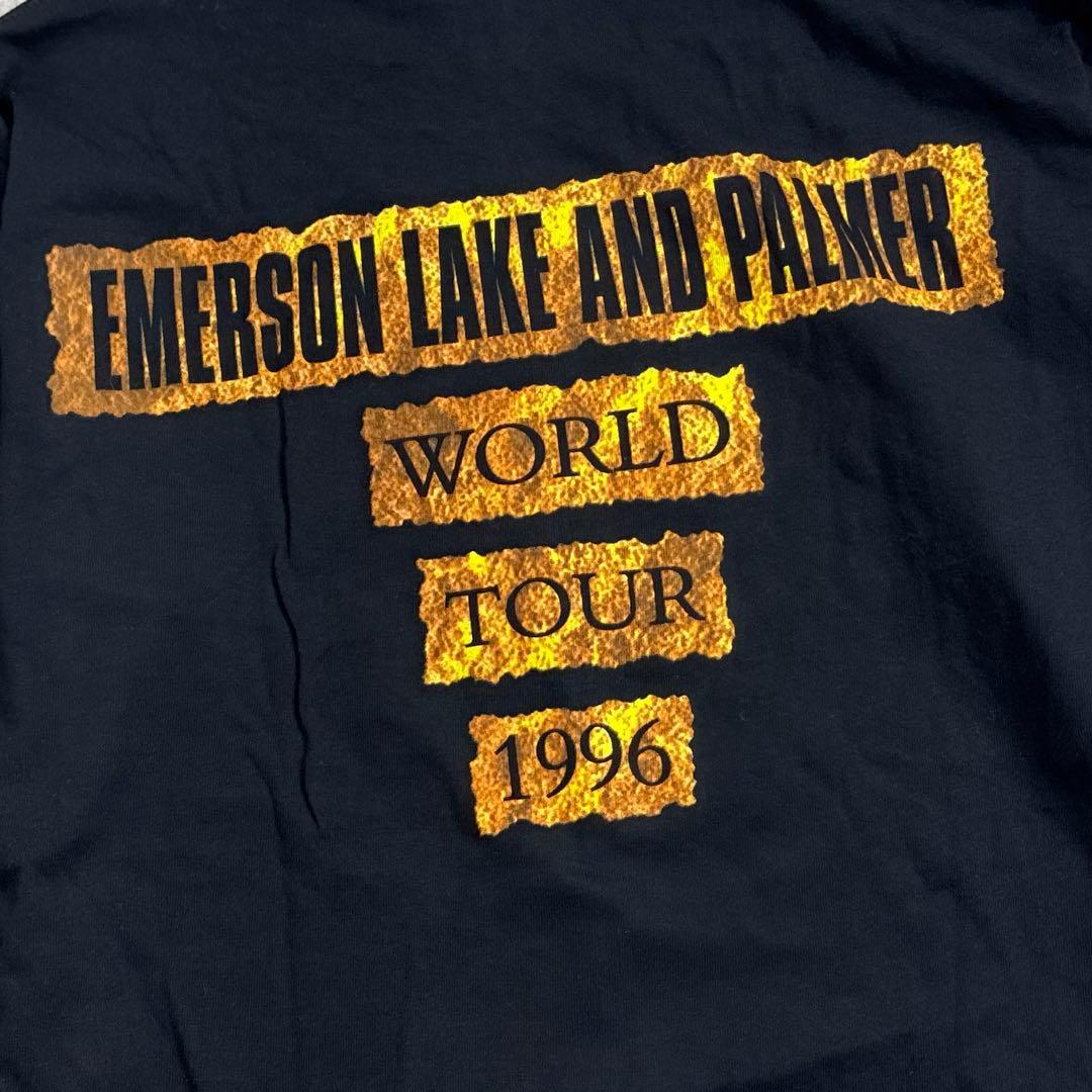 希少 ELP 90s ヴィンテージ バンドロングTシャツ ワールドツアー 当時物