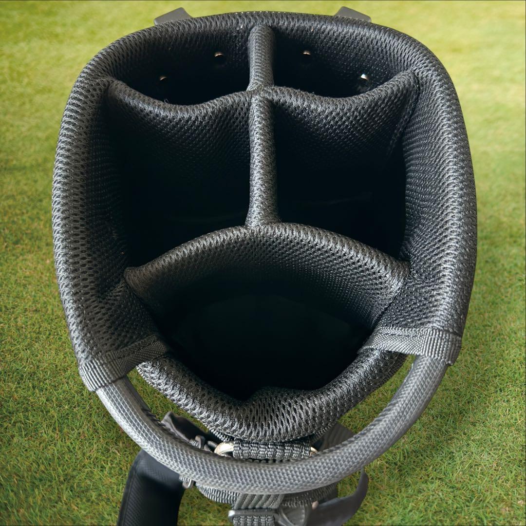 美品　パーリーゲイツ　キャディバッグ　黒　ブラック　ショルダー式　スタンド式