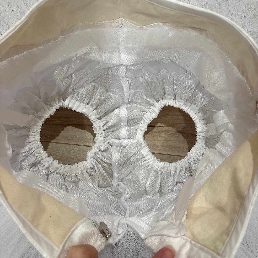 バレエ　チュチュ　ホワイト　白　シンプル　新品未使用　ハンドメイド　大人