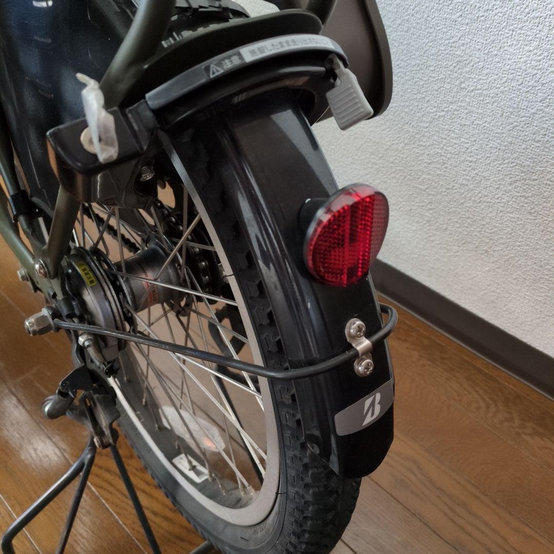 電動アシスト自転車チャイルドシート付きブリヂストンアシスタC STDマットカーキ