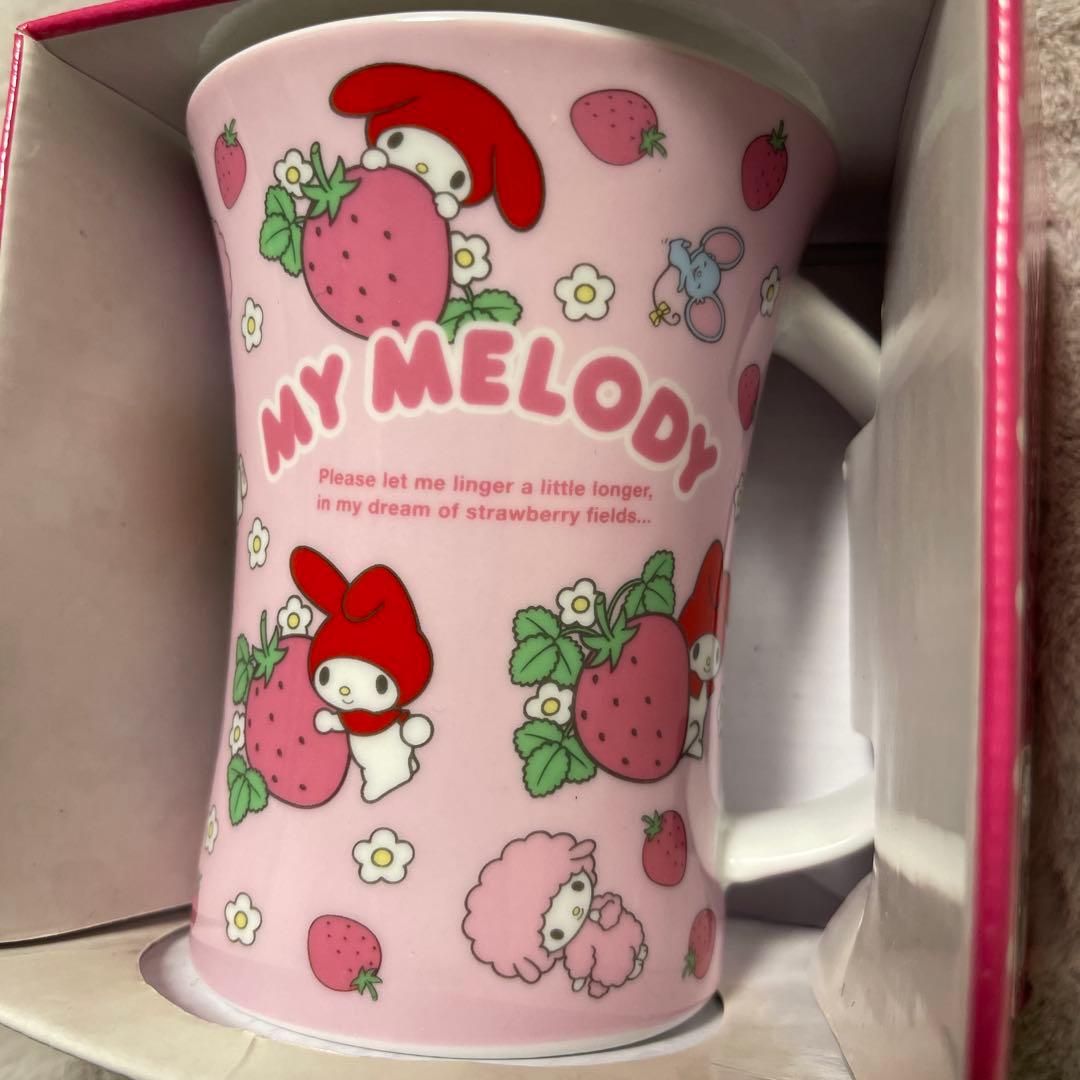 【希少】マイメロディ/マリモクラフト/デカマグ　マイメロディ　イチゴ/マグカップ