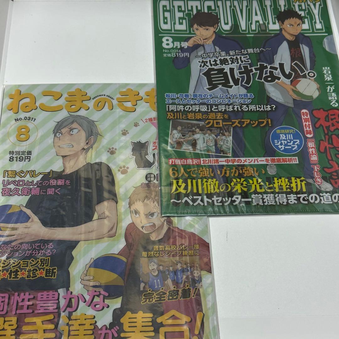 【未開封】ハイキュー!!/アニくじ/クリアファイルセット/4セット/全8枚