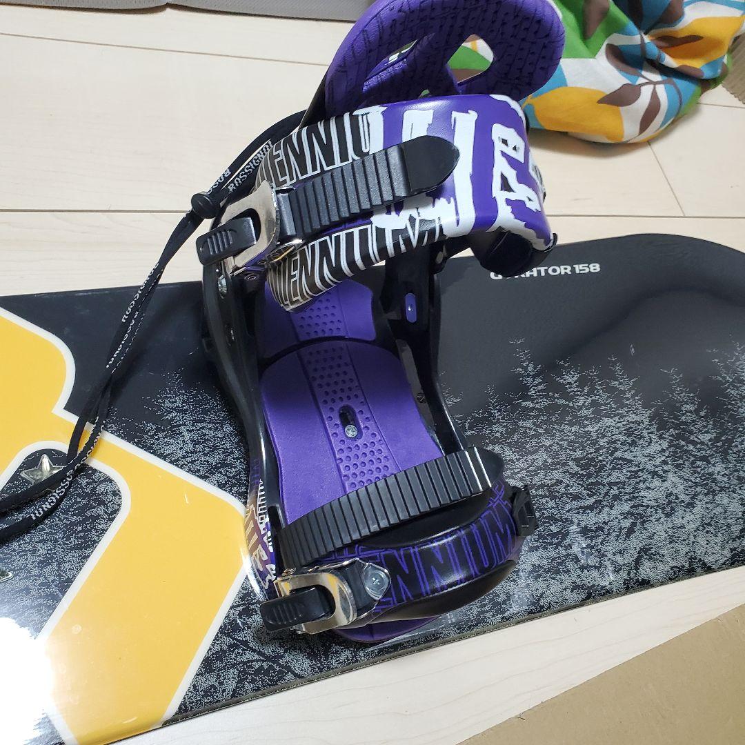 美品​ Morrow 158cm & M3 ビンディング Lサイズ スノボセット