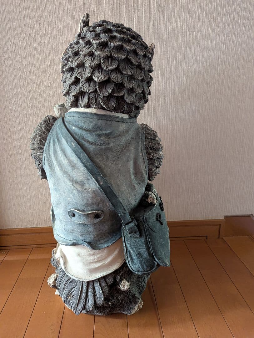 とりもち・フクロウ置物・みみずくポスト・インテリア置物・60センチ以上