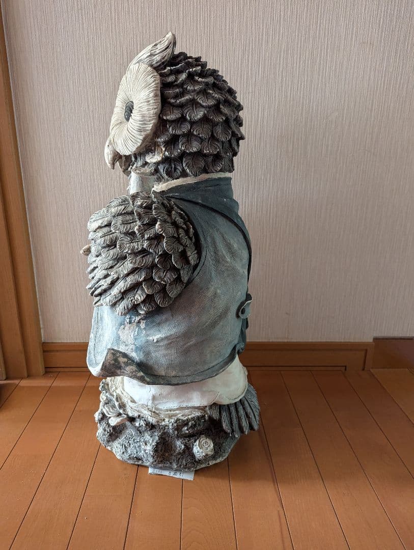 とりもち・フクロウ置物・みみずくポスト・インテリア置物・60センチ以上