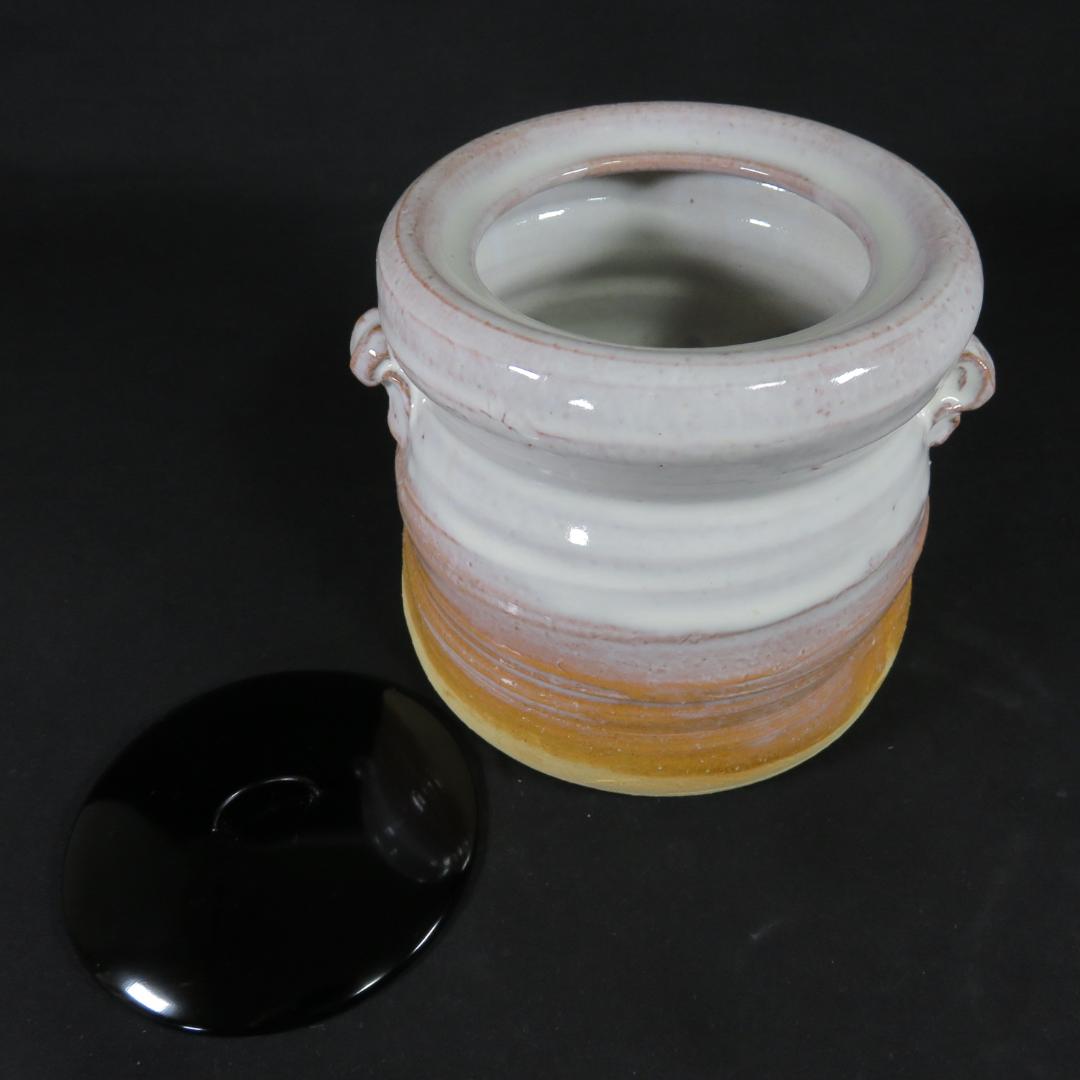 萩焼 水指 金子信彦 共箱 木箱 美品 茶道具