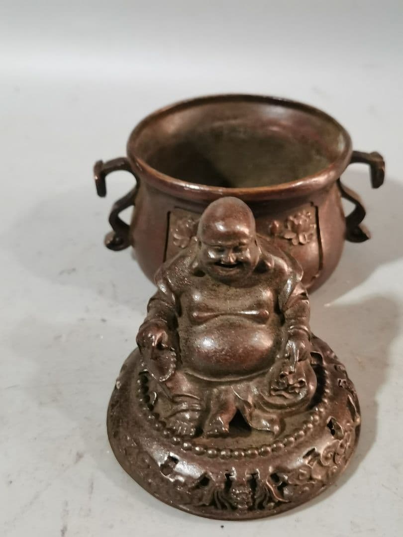 弥勒仏の両耳 香炉 装飾品 工芸品美術品 置物
