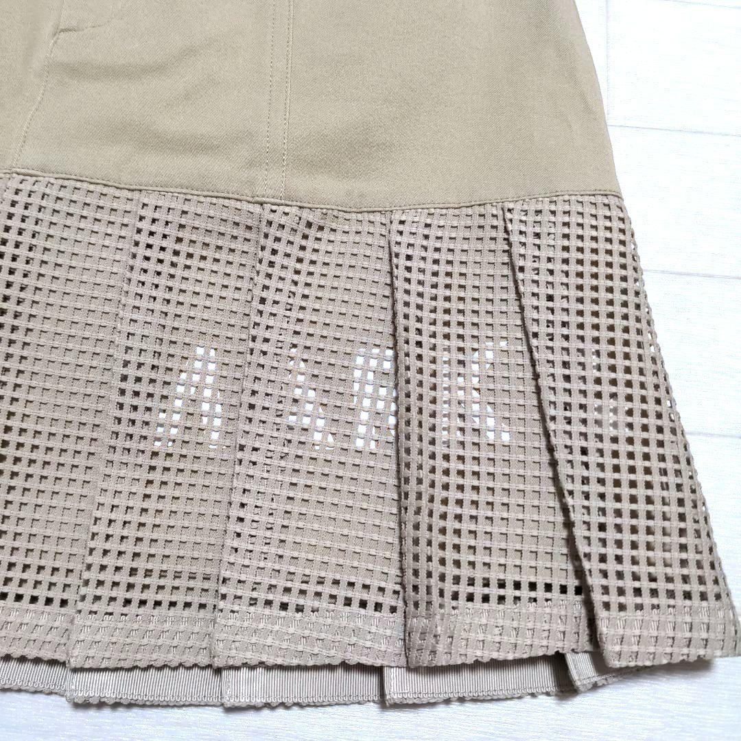 再再再値下げ美品 マークアンドロナ　スカート36 定価40700円 ベージュ