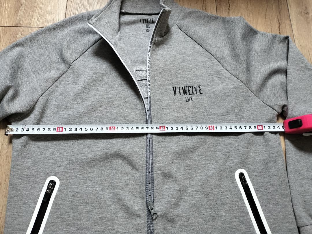【V12】メンズ ゴルフ 秋冬ウエア スウェット セットアップ　 グレー系