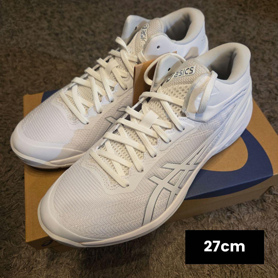 新品 アシックス ゲルバースト バスケ 27cm 白