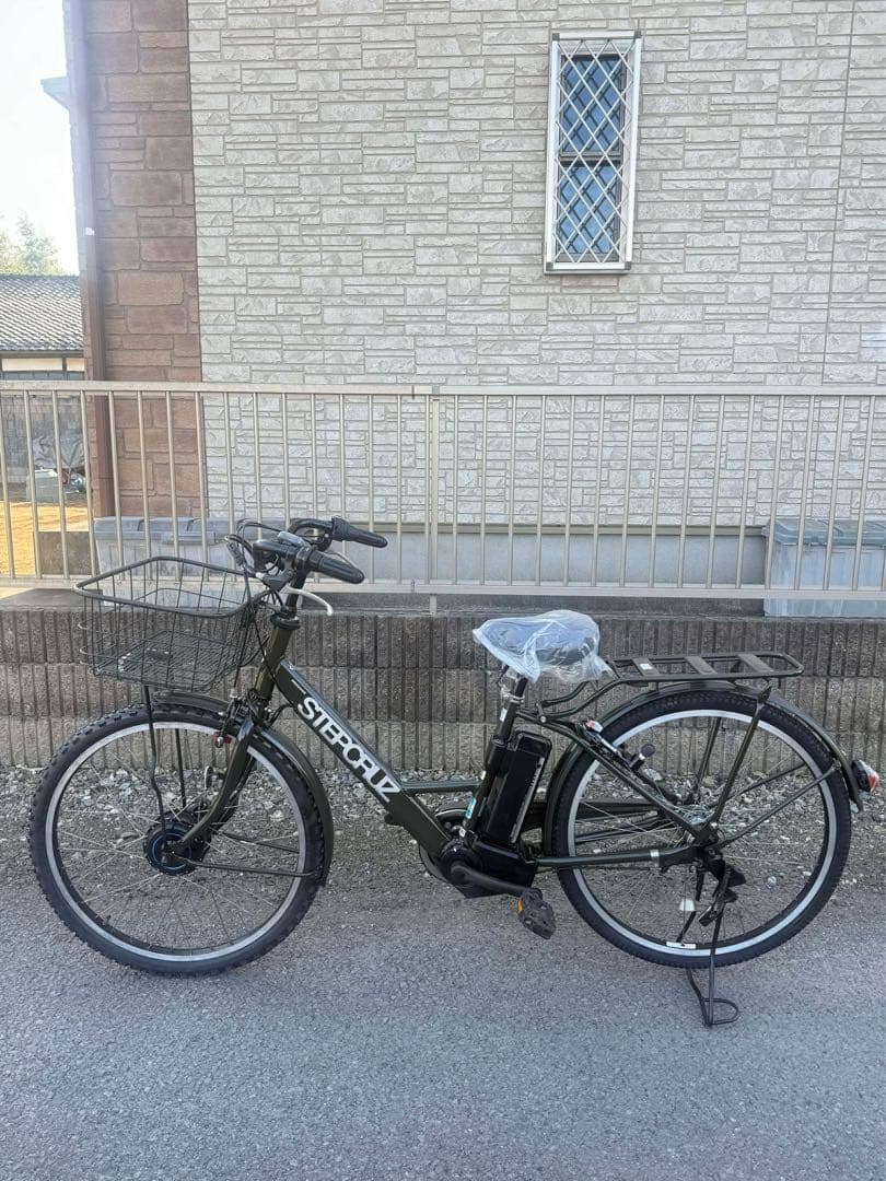 STEPBRUZ 電動アシスト自転車 オリーブグリーン