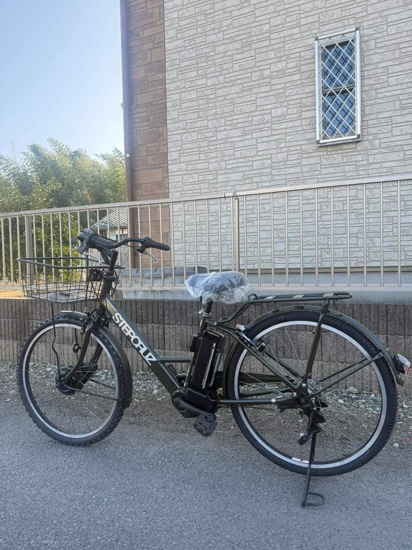 STEPBRUZ 電動アシスト自転車 オリーブグリーン
