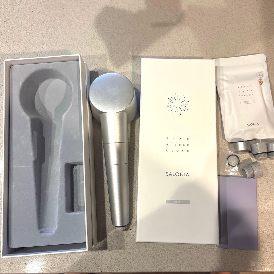 SALONIA ファインバブルクリア シャワーヘッド 中古品