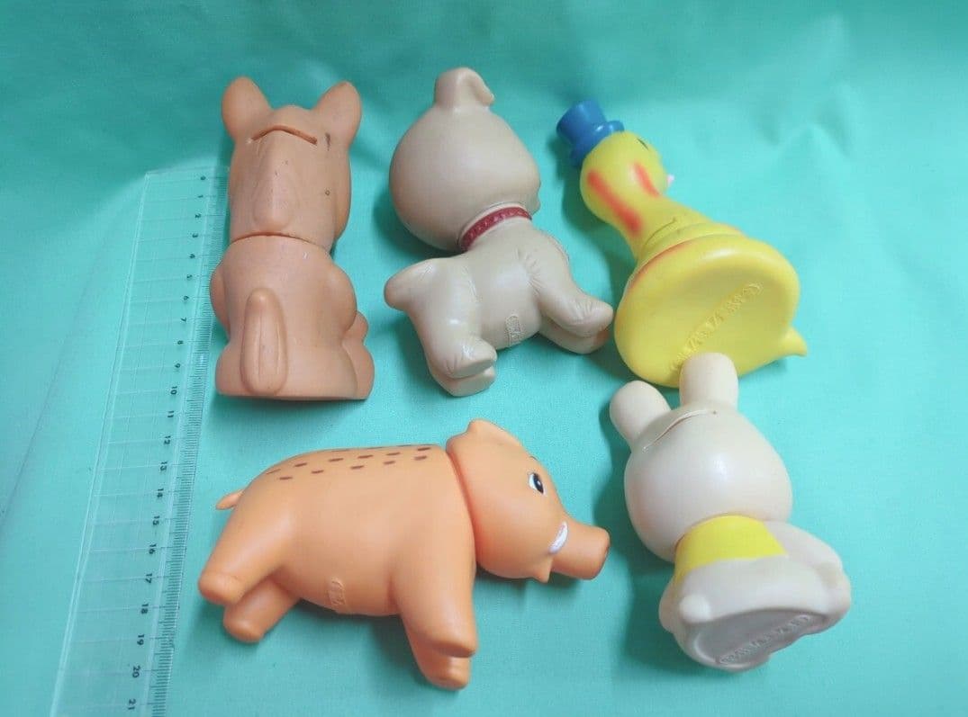 当時物 ソフビ フィギュア　大量 貯金箱 動物　レトロアニマル　昭和レトロ