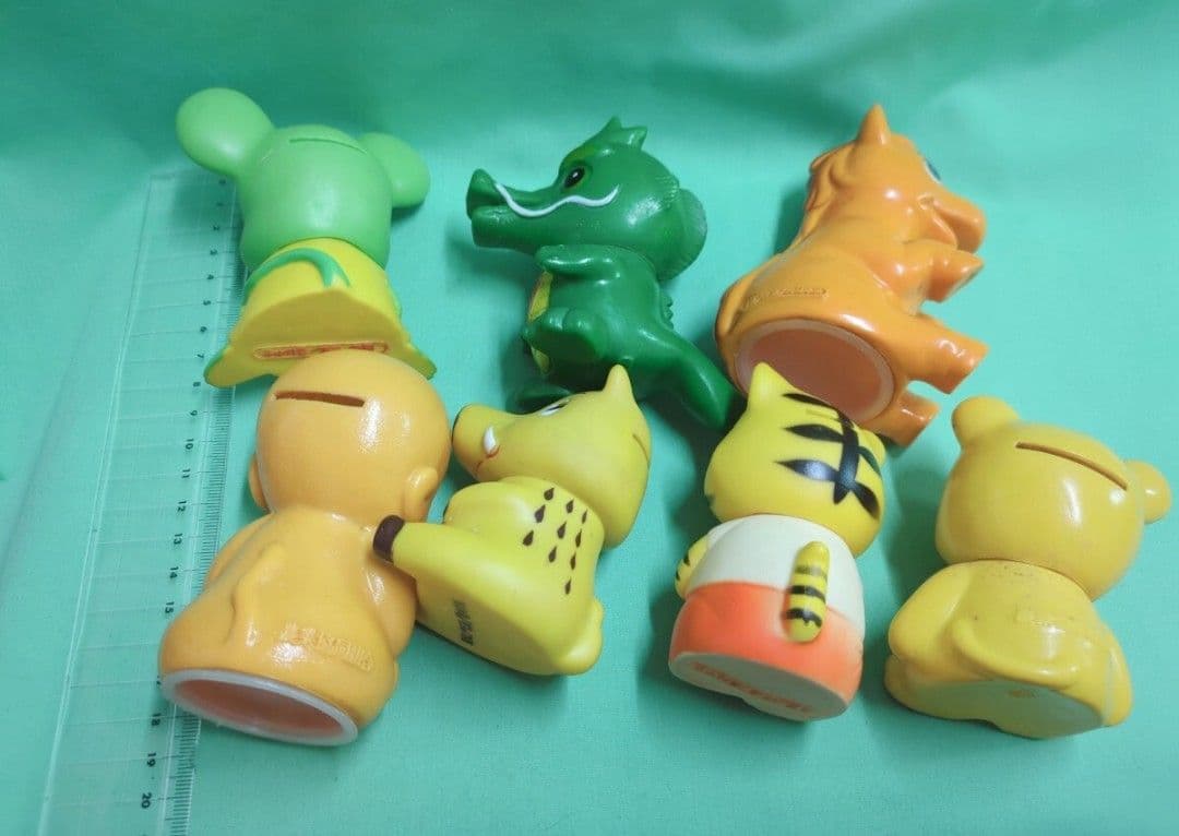 当時物 ソフビ フィギュア　大量 貯金箱 動物　レトロアニマル　昭和レトロ
