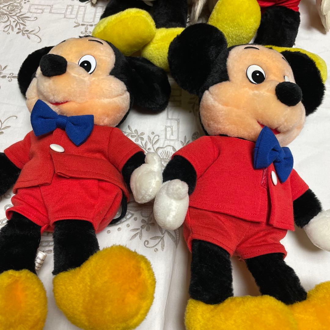 期間限定ご奉仕品　ミッキー&ミニぬいぐるみ4体　アニバーサリークッション2個