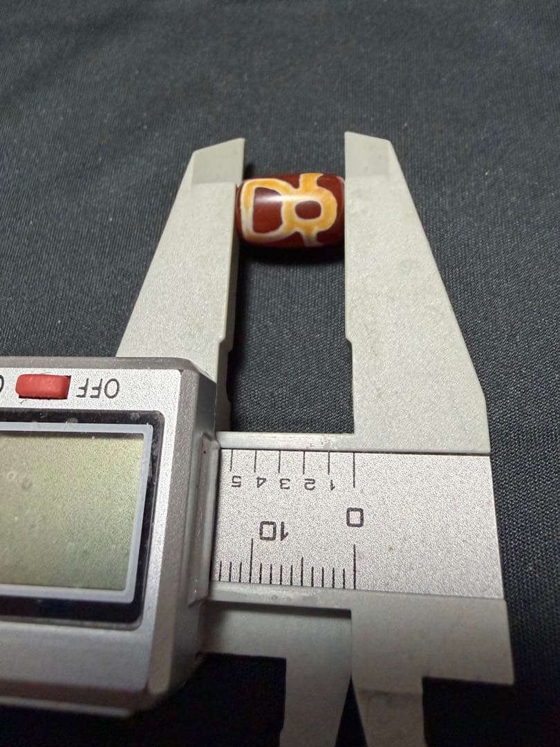 上肯紅天珠‼️西蔵老礦紅玉髄特殊貴人ニ眼天珠、財神天珠セット〔巾着付）