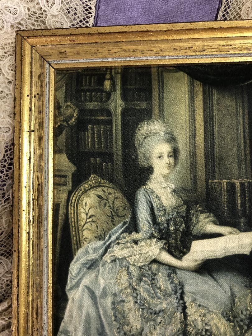 フランスアンティーク   マリーアントワネット  額