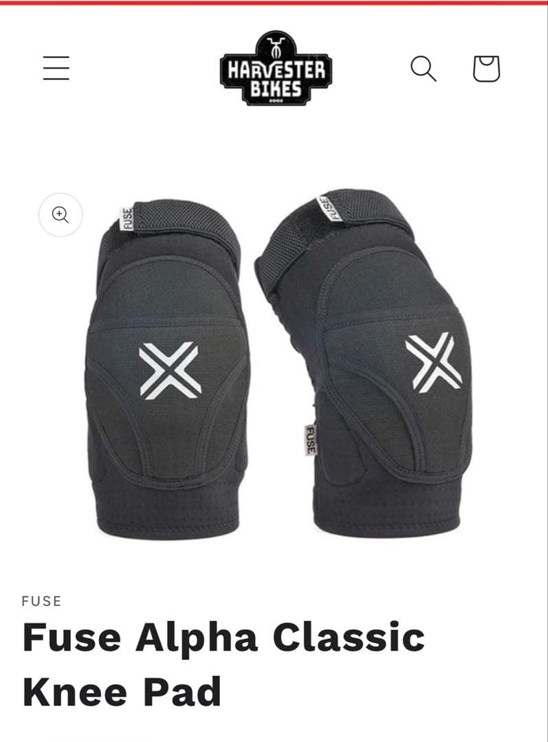 FUSEニーパット膝パットXL BMXスケートボード　インラインスケート