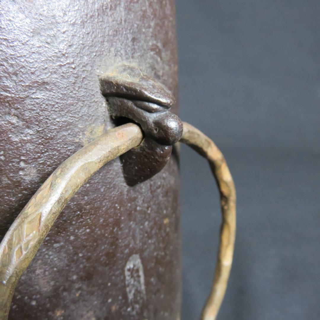 茶釜 雲竜釜 釜師 高橋敬典 茶道具 鶴 龍 木箱 共箱