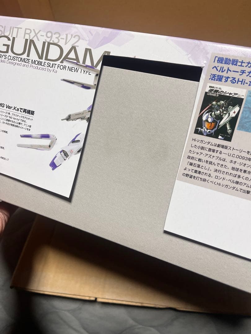 MG Hi-νガンダム Ver.Ka 箱ワケ有