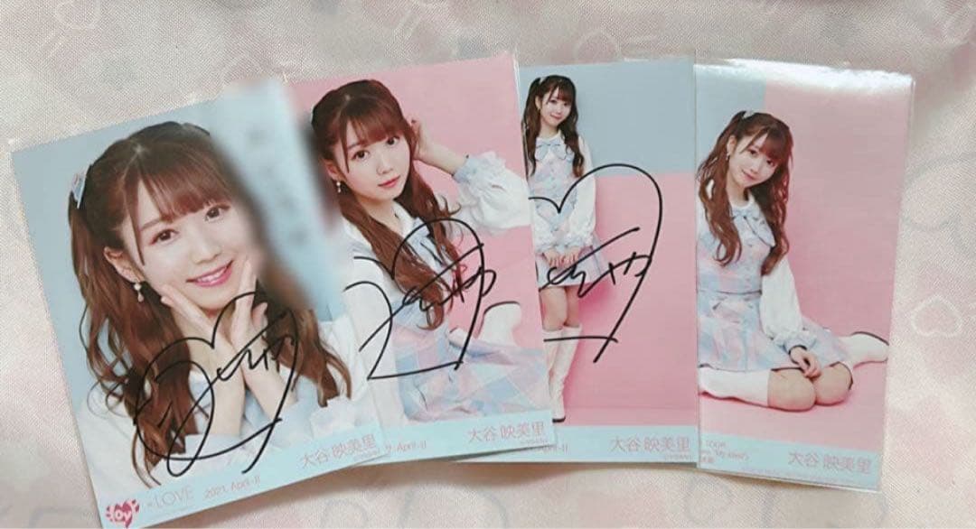 イコラブ 大谷映美里 チェック衣装 マカロン衣装 直筆 生写真 コンプ