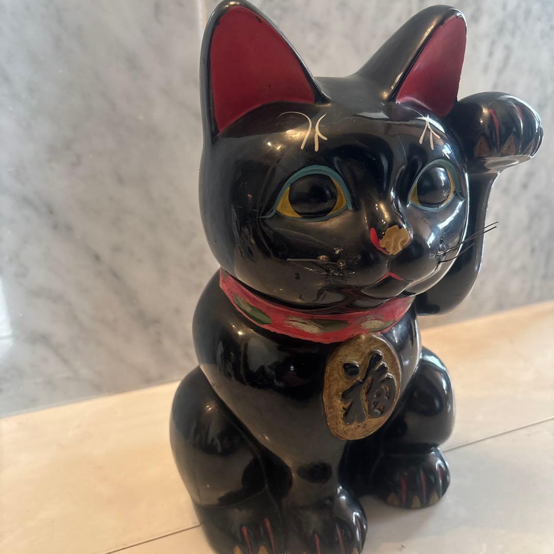 1920-30年代アンティークまつ毛が特徴的で妖艶な瞳も美しい雰囲気抜群の招き猫