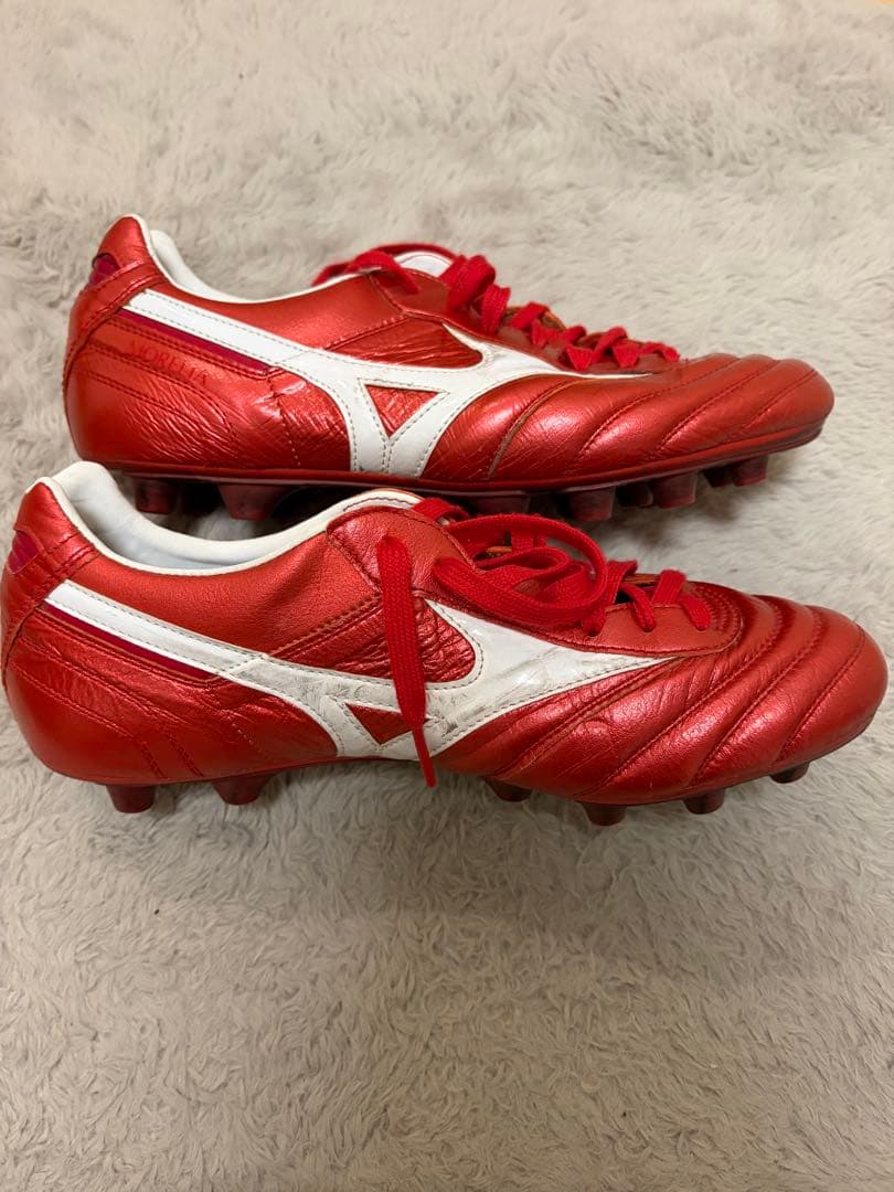サッカースパイク　ミズノ　モレリア2JAPAN パッションレッド