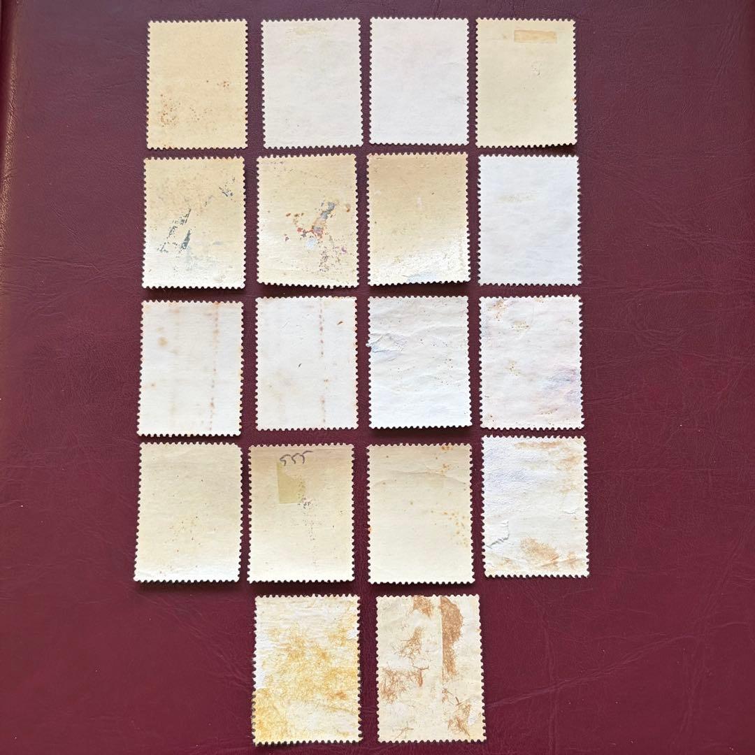 中国切手　特４４　菊シリーズ　使用済み　18種完