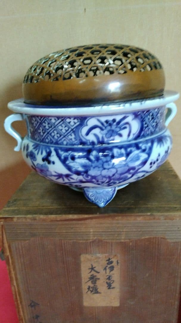 伊万里　香炉　骨董品