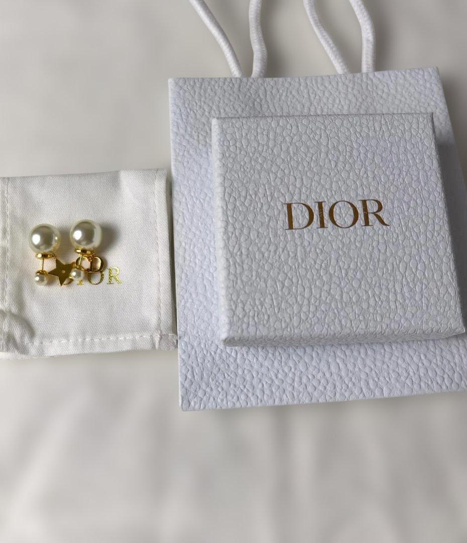 【美品】DIOR★ パール ピアス ゴールド
