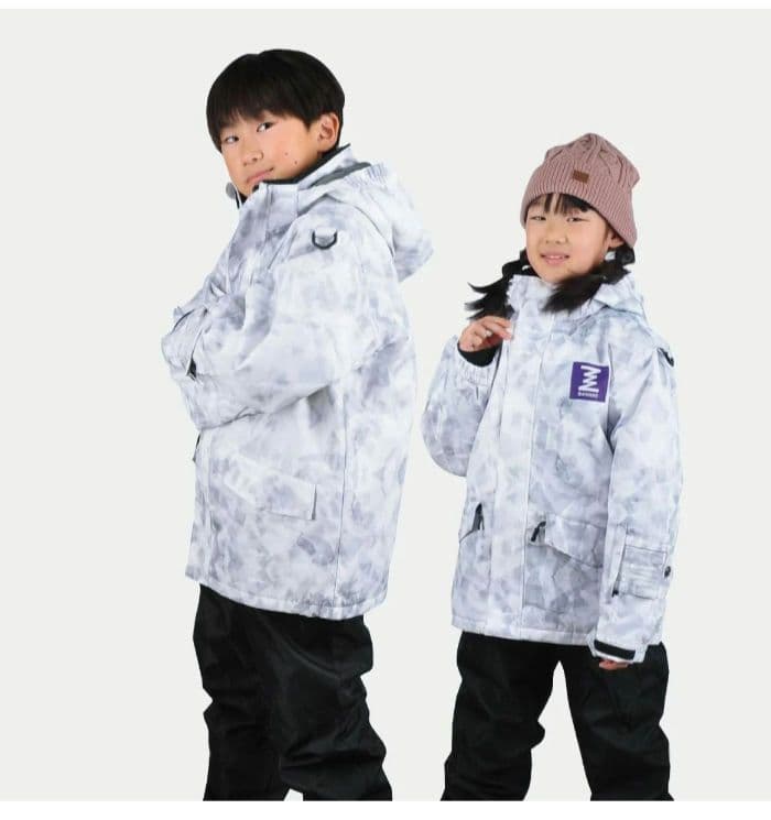 BANNNE バンネ　スノーボードウェア グレー 手袋付き