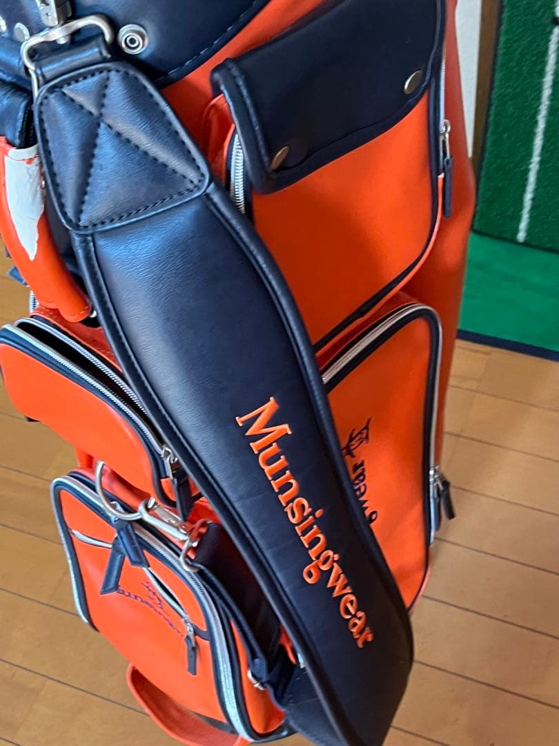 熊*ん様 Munsingwear オレンジ キャディバッグ
