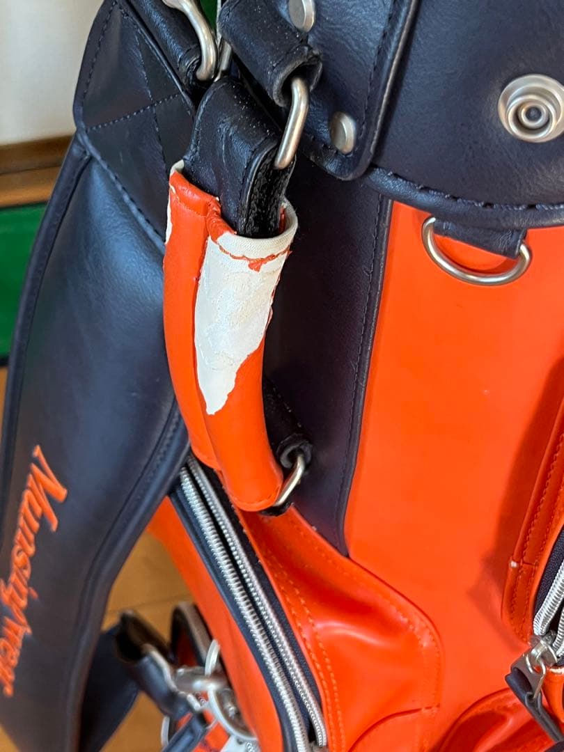 熊*ん様 Munsingwear オレンジ キャディバッグ