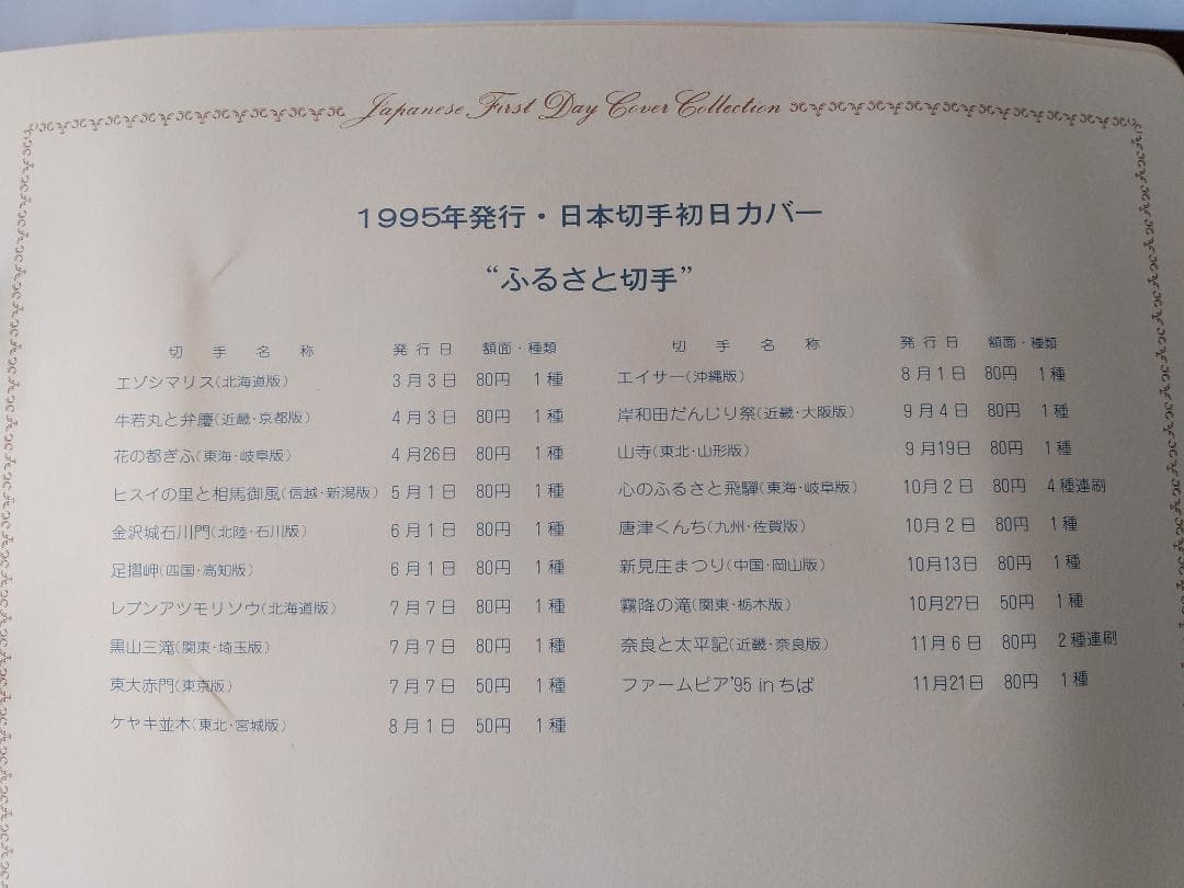 初日カバー 1995年 平成7年 亥年 記念切手 切手 54通 ファイル 新品