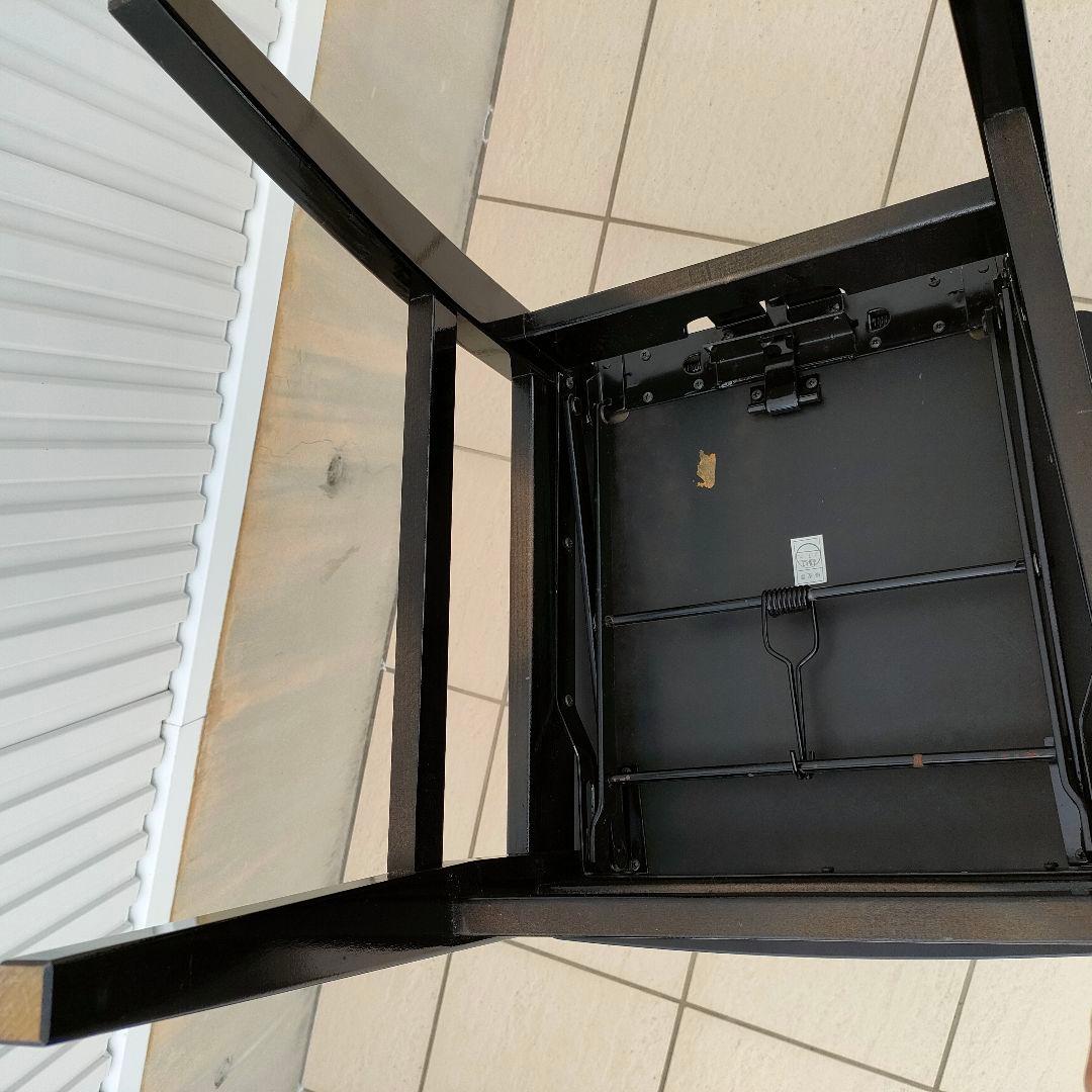 希少 名陽木工 PEACOCK ピーコック ピアノ椅子 背付 木製 高さ調整可能