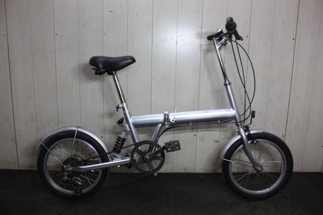 せ*ご様 SAKAMOTO製 16インチ シマノ6速 リヤサス 折り畳み自転車