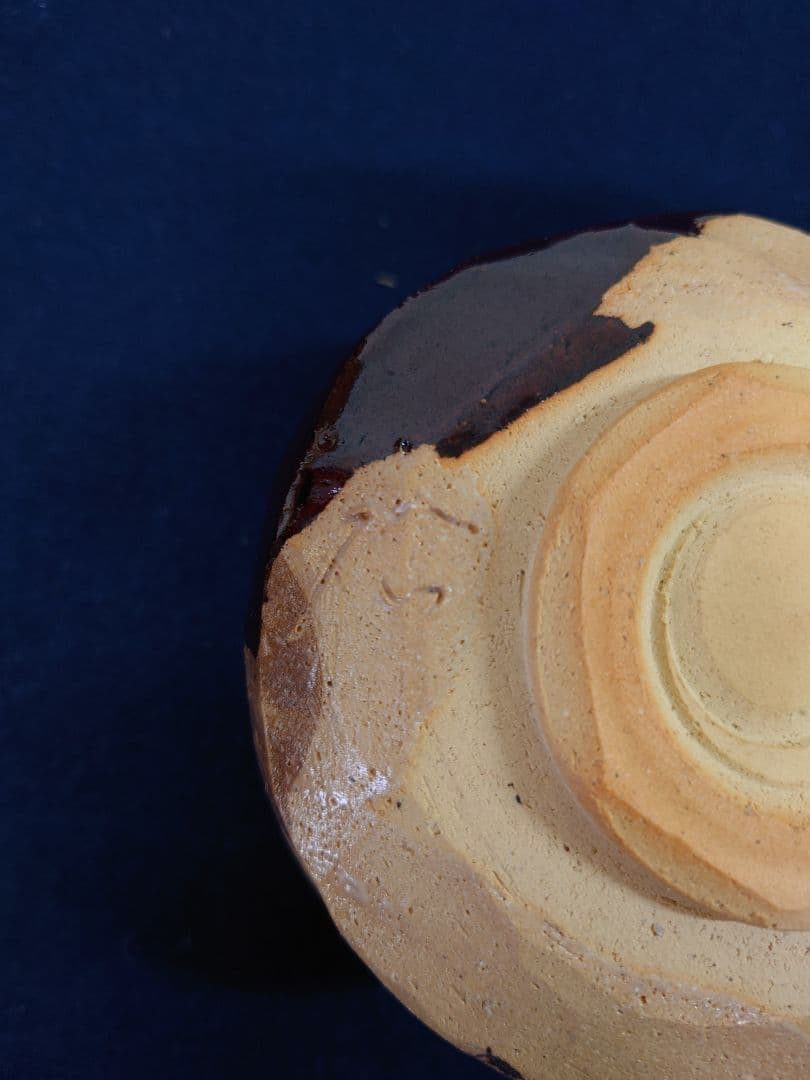 初見裕作　瀬戸織部龍茶碗「福寿」　福本積応箱