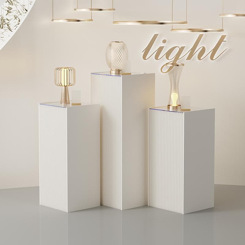 ディスプレイスタンド高さ58㎝長さ50㎝展示台 陳列台 組立不要 展示会イベント