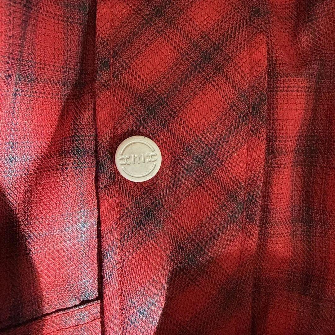 スノーボードウェア 赤と黒 チェック柄 Xnix