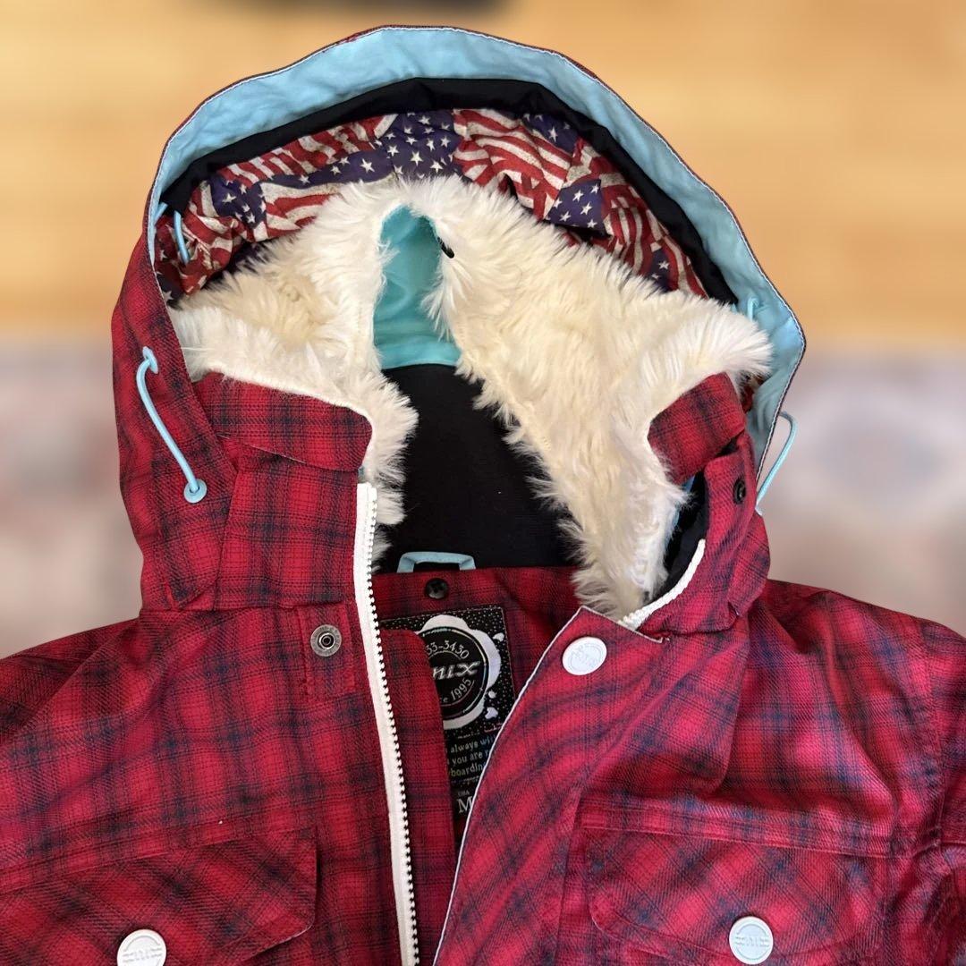 スノーボードウェア 赤と黒 チェック柄 Xnix