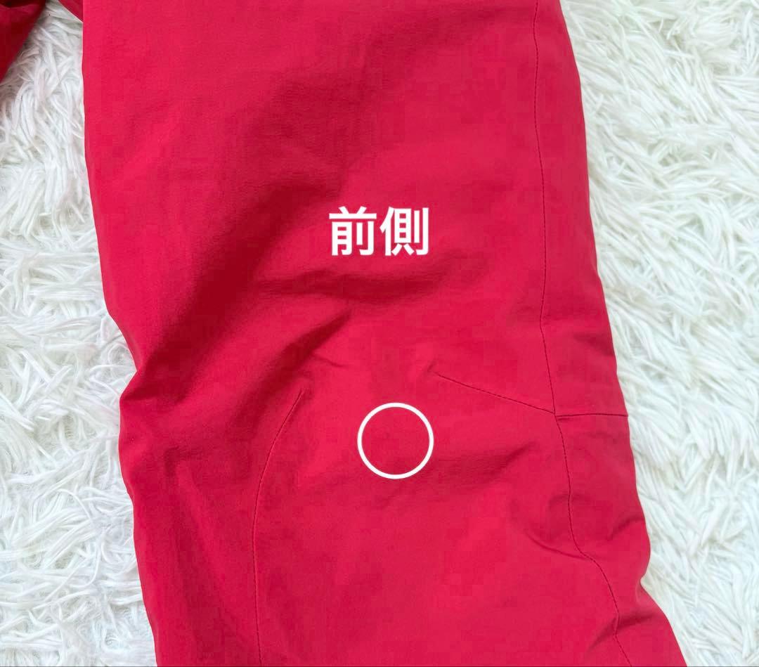 salomon サロモン レディース スキースノボパンツ レッド Lサイズ