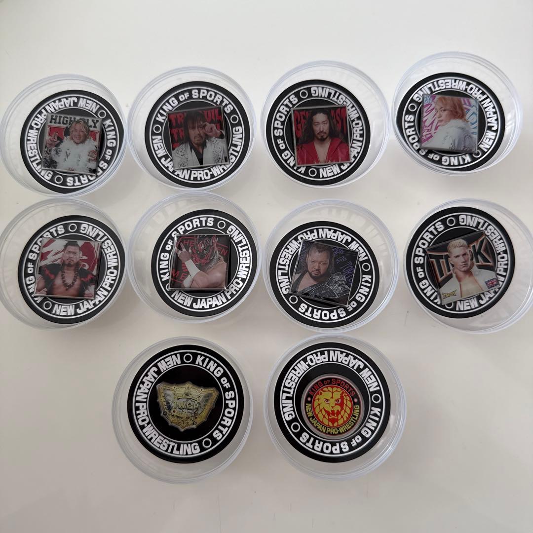 新日本プロレス　ピンズコレクション　コンプセット