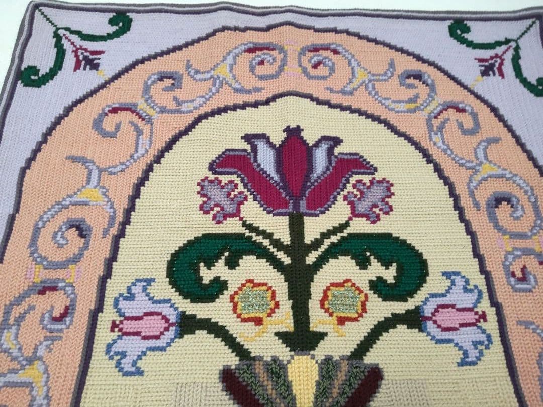 フランスアンティーク 刺繍 壁飾り ハンドステッチ タペストリー ポスター#1