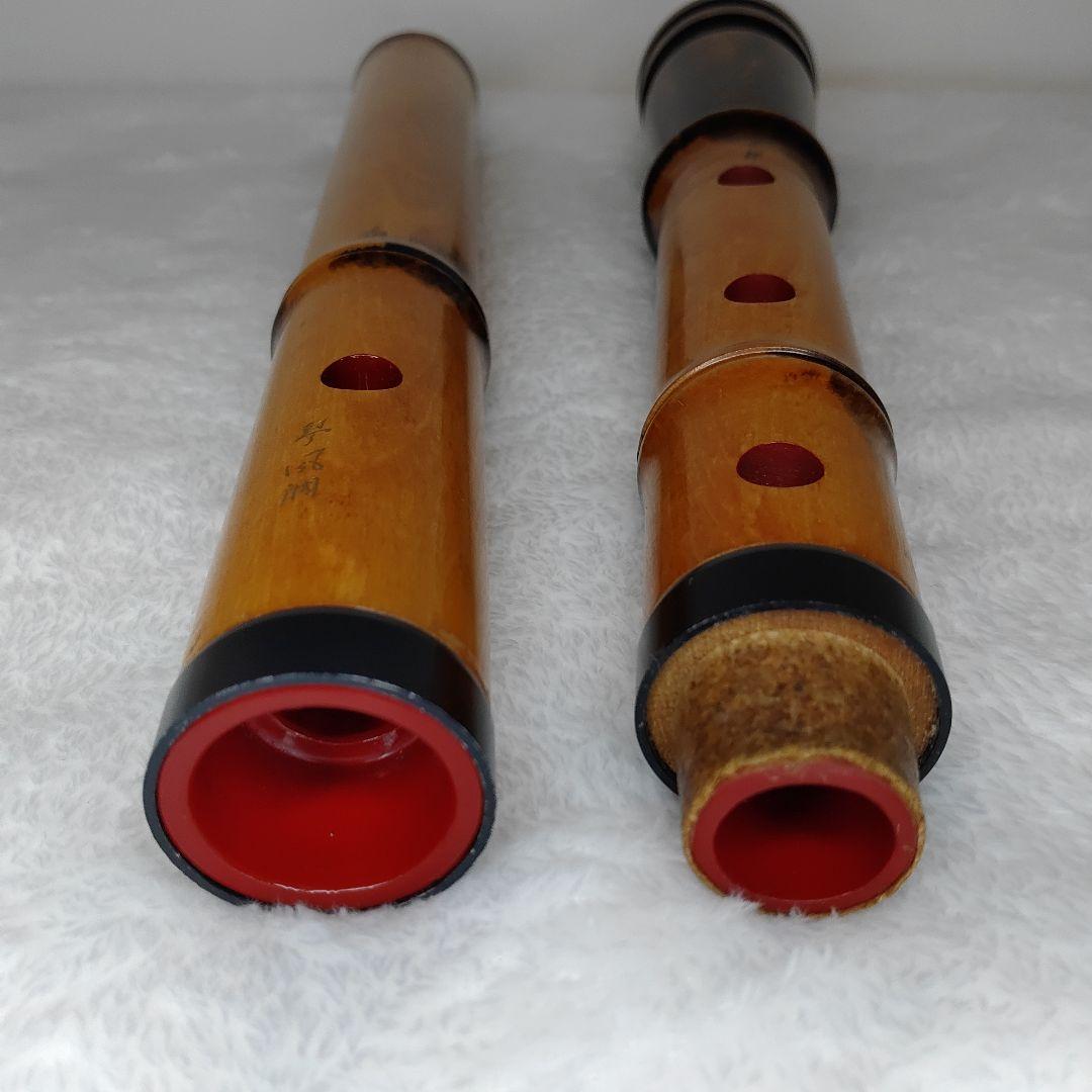 琴風尺八　蝴蝶マーク　琴風調　銘木尺八　門 　1尺８寸管　送料無料