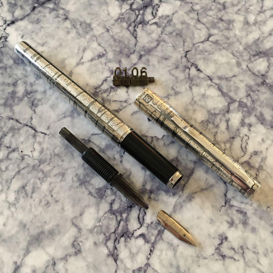 #0106 オーバーホール済み 万年筆 PLATINUMプラチナ 18k WG